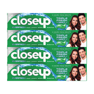 Closeup Toothpaste Ever Fresh Menthol 4 x 75 ml