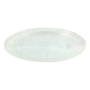 Glascom Decorative Serving Plate, 28 cm, Clear, ARES0554