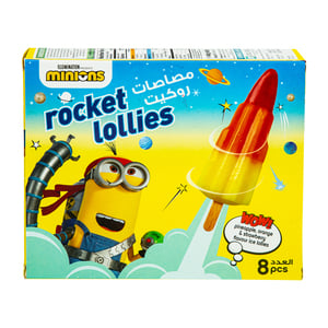 Minions Rocket Lollies 8 pcs 480 ml