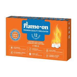 Flame-On Fire Ligther Fire Starter Cubes 12 Pcs