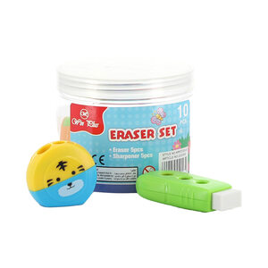 Win Plus Shrpener 5pcs+Eraser 5pcs