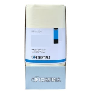 Decora D-Essentials Solid Fitted Sheet 100x200cm Papyrus