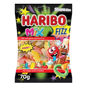 Haribo Fizz Mix Sour Gummy Candy 70 g