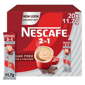 Nescafe 2in1 Classic Coffee Sugar Free 20 x 11.7 g