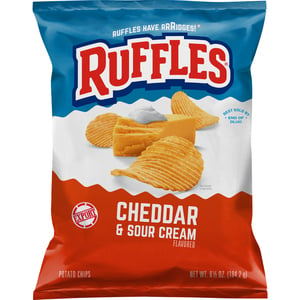 Fritolay Ruffles Cheddar & Sour Cream Potato Chips 184.2 g