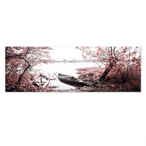 Maple Leaf Canvas Framed Printing Wall Art 40x120cm