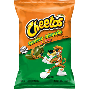 Cheetos Cheddar Jalapeno Crunchy Cheese Flavored Snacks 226.8 g