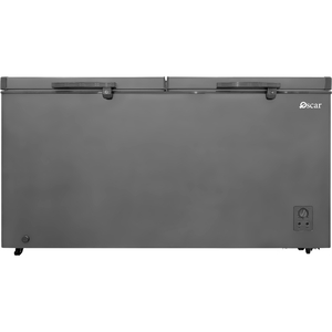 Oscar Double Door Chest Freezer, 530L, Dark Gray, OCF550L-DG