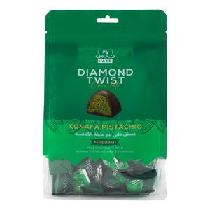 Choco Lake Diamond Twist Milk Chocolate Kunafa Pistachio 450 g