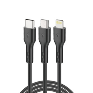 Heatz 3 In 1 Fast Charging Cable ZC302