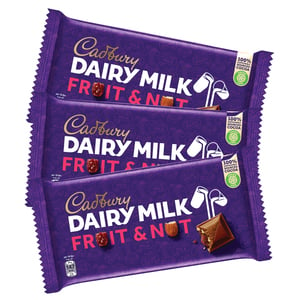 Dairy Milk Fruit and Nut Chocolate Assorted 3 x 100 g