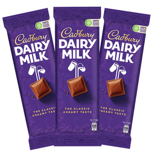 Cadbury Dairy Milk Chocolate 3 x 90 g