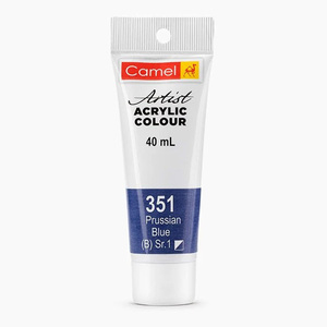 Camel Artist Acrylic Colour, 40 ml, Series 1, 351 Prussian Blue