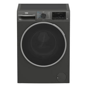 Beko Front Load Washer & Dryer, 10/7 Kg, 1400 RPM, Manhattan Grey, WD10714M