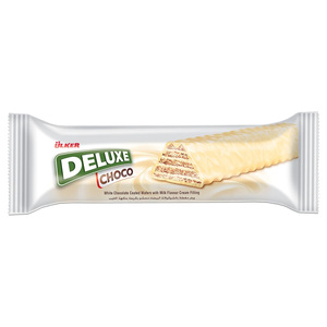 Ulker Deluxe White Chocolate Wafers With Milk Cream 28 g