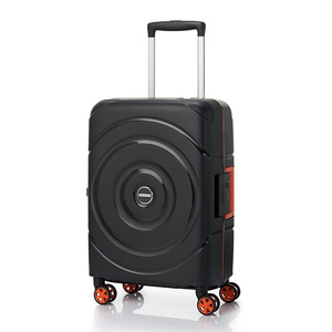 American Tourister Circurity Spinner Hard Trolley with TSA Combination Lock, 55 cm, Black