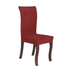 Maple Leaf Chair Cover 6pcs Set Burgundy