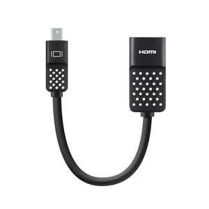 Belkin Mini Display Port to HDMI Adapter, 4K, Black, F2CD079BT
