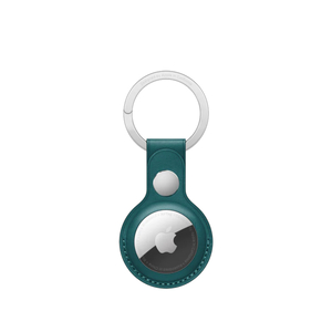 Apple AirTag Leather Key Ring, Forest Green, MM073ZE/A