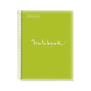 Miquelrius Notebook Spiral 5 Subject A4 120 Sheets 48566-55 Assorted