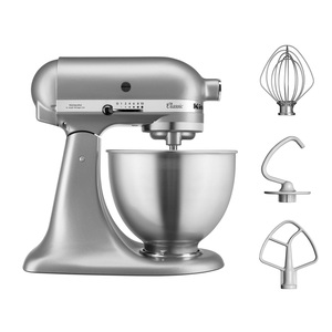 Kitchenaid Classic Stand Mixer, 4.3L, 275W, Silver, 5K45SSBSL