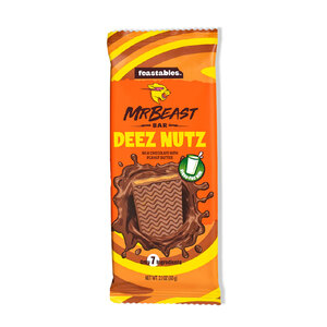 Mr Beast Deez Nutz Milk Chocolate Bar with Peanut Butter 60 g Online at ...