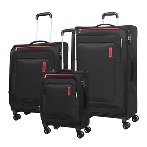 American Tourister Duncan Soft Trolley Bag, 3 pcs, Black