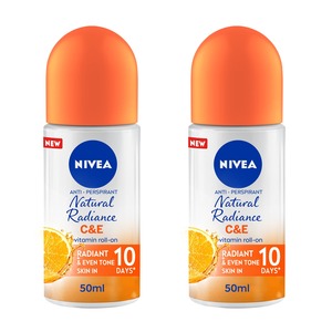 Nivea Natural Radiance Vitamin C & E Roll On 2 x 50 ml