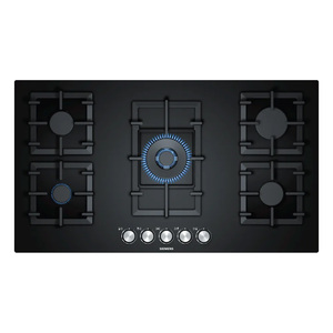 Siemens iQ500 5 Burner Gas Hob, 90 cm, Black, EP9B6QO90M