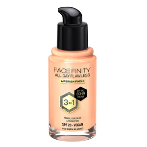 Max Factor Facefinity All Day Flawless Foundation, N45 Warm Almond, 30 ml