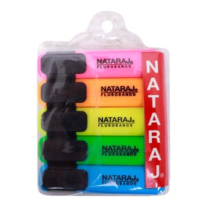 Nataraj Flurobands Highlighter, 5pcs