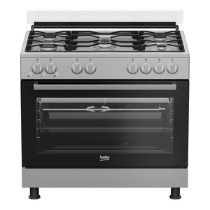 Beko 5 Burner Cooking Range, 90x60 cm, Stainless steel, GG15123GXNS