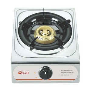 Oscar Gas Table Stove, Single Burner, Silver, OGTSS1B