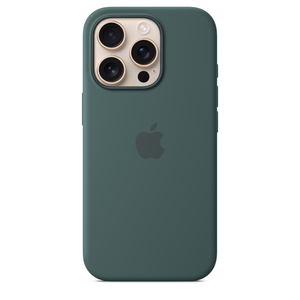 Apple iPhone 16 Pro Silicone Case with MagSafe, Lake Green, MYYR3ZM/A