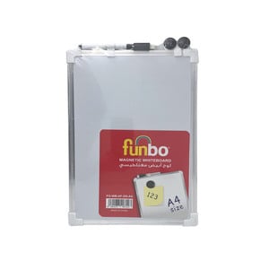 Funbo Double Saided Magnetic Whiteboard AFDS A4 (20cm x 30cm)