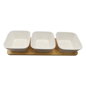 Home Ceramic Tray, 4 inch, 3 pcs, SAN-36