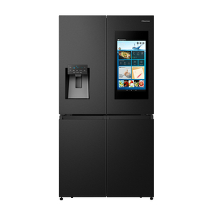 Hisense Four Door French Smart Refrigerator, 538L, Premium Black, RQ759N4IBU1