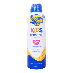 Banana Boat Ultra Mist Sensitive Kids Sunscreen Spray SPF50 170 g