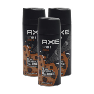 Axe Leather & Cookies 48Hrs Deodorant Body Spray 150 ml 2 + 1
