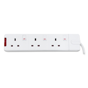 Masterplug 3 Way Extension Lead Switched Power Socket, 5m, SWG35-04