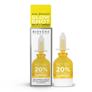 Biovene Glow Shot Age-Bright 20% Vit C Complex + Organic Banana Facial Serum Treatment 10 ml