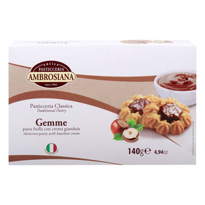 Ambrosiana Gemme Shortcrust Pastry with Hazelnut Cream 140 g