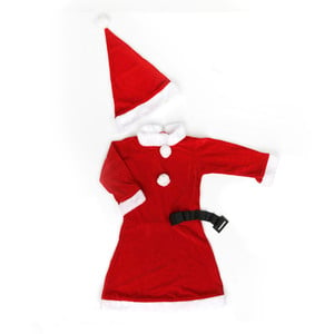 Party Fusion Xmas Girls Santa Costume 4-6 Year Old Kids Assorted