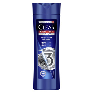 Clear Men 3in1 Active Clean Shampoo For Men 400 ml