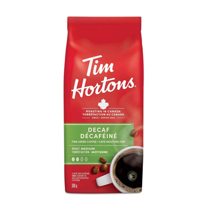 Tim Hortons Medium Roast Fine Ground Coffee Decaf 300 g