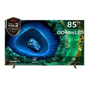 TCL 85 Inch Premium QD-Mini LED-Google SmartTV, Game Master 2.0 - 85C855