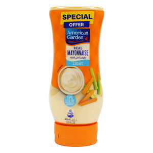 American Garden Light Real Mayonnaise Squeeze Value Pack 400 ml