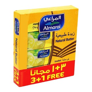 Almarai Natural Butter Unsalted Value Pack 4 x 100 g