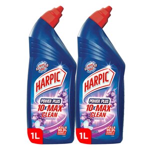 Harpic Lavender Disinfectant Toilet Cleaner Value Pack 2 x 1 Litre