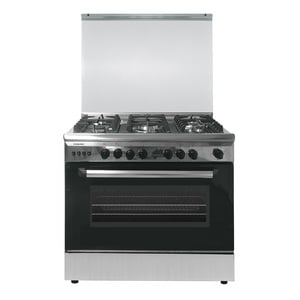 Nikai 5 Burner Gas Cooking Range, 90x60, Black, U6090KE